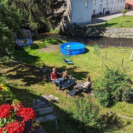 Famzi - Urlaubsmagie - Familienwohnung Mit Sauna, Pool Und Whirpool Am Fluss Apartment Sebnitz